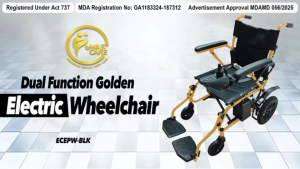 Electric Wheelchair – Only 28kg | Lightweight Foldable Electric Motor Wheelchair with Remote Control for Easy Transport