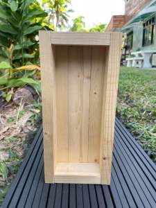 กล่องไม้ BOX กว้าง 15 ยาว 30 ลึก 6 cm วางสารพัด ลวดลายธรรมชาติ (ไม้สนเกรดAไม่ลงสี)