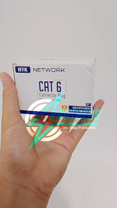 NYK Cat6 Cat 6 Gold Plated RJ45 Connector Konektor LAN - 50Pcs