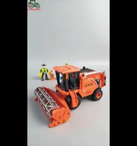 Máy gặt đập liên hợp LEFAN – Chạy trớn quay guồng cắt lốp cao su máy thu hoạch lúa đồ chơi MTH02