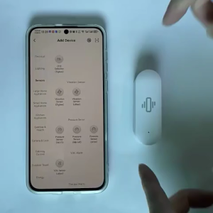 Tuya Zigbee Smart Vibration Sensor DetectionTuya Smart Life APP NotificationReal-Time Motion Shock Alarm