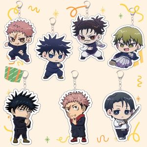 Acrylic Keychain For Anime JJK Fushiguro Megumi Okkotsu Yuta Choso Zenin Naoya Itadori Yuji Peripheral Pendant Gift