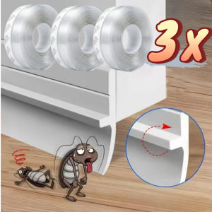 15M Self Adhesive Silicone Seal Strip Weather Stripping Door Window Seal-Door Strip Bottom Draft Stopper