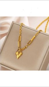 OYJR สร้อยข้อมือสแตนเลส สร้อยข้อมือหัวใจแฟชั่นสำหรับผู้หญิง