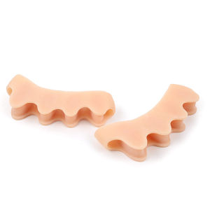 Silicone Hammer Toes Corrector for Women Men Protective Toe Separator Suitable Bunion Yoga Gel Straighteners Overlapping 1 Pair