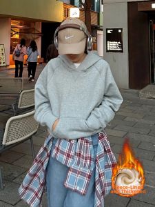 SUHUIQIAN | Short Lightweight Korean Style Hooded Sweatshirt for Small Women Spring