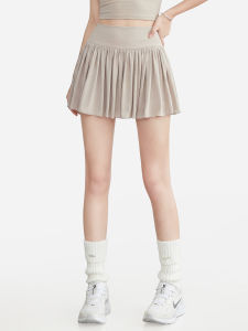 aziztas | Anti-See Through Pleated Lace Skirt Shorts
