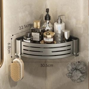 Premiur Rustproof Bathroom Toilet Storage Rack Shelf