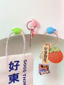 [BISA COD] FINGER HOOK CLIP GANTUNGAN DINDING JEMPOL MINI LUCU SERBAGUNA
