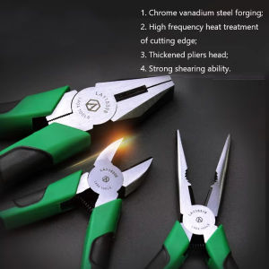 LAOA CR-V Fishing Pliers 6 Inch Japan Type Long Nose Diagonal Pliers Wire Cutter Side Cutting Nippers Multi Tools