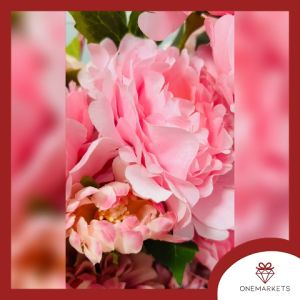Bunga Artificial Premium - Bunga Plastik PINK - Dekorasi Bunga Palsu A032