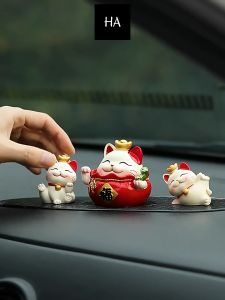 Set Mèo Thần Tài - Decor Trang Trí Ô Tô Xe Hơi Taplo