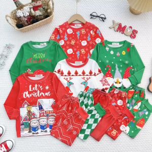 Bộ Quần Áo Trẻ Em Dài Tay NOEL Thu Đông Hiệu MINKY MOM Vải Thun Gân Cho Các Bé 0-8 Tuổi TD-IN116