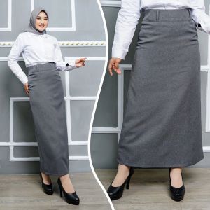 ROK KERJA LINE A MAXI SUPER JUMBO BIG SIZE MUAT BB 100KG+/ ROK KANTOR / ROK FORMAL / ROK SPAN GURU