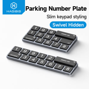 Hagibis Car Temporary Parking Phone Number Plate Parking License Aluminum Creative Parking Telephone Number Card Accessories