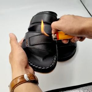 Dép Quai Ngang Nam Da Thật Vyfashion Kiểu 02 Quai Kép Cao Cấp Quai Thiết Kế Tinh Xảo Chi Tiết Đế Cao Su Cao Cấp Đi Êm Chân Chống Trượt Có Size Lớn 45 (Đen+Nâu+Bò) V.Dela