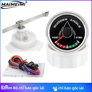RYSJM | Máy Đo Góc Bánh Lái Thuyền 52mm Với Cảm Biến 8 Màu Tín Hiệu 0-190ohm Chống Nước Cho Tàu Thuyền Du Thuyền Tàu 9-32V