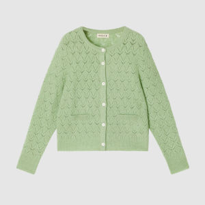 ICICLE | Spring Womens Alpaca Wool Nylon Blend Knitted Cardigan