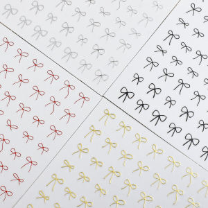 Minimalist Smooth Lines Bows Nail Art French Stickers 2024 Internet Hot DIY Nail Sticker Thin Tough Decoration