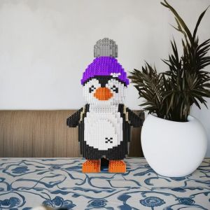 8265 Pieces of Penguin Series Animal Building Blocks Pp Plastic Various Penguins Etc. Perfect Return Gifts