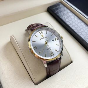 Đồng Hồ Đeo Tay Nam POEDAGAR Cao Cấp Bằng Da Dạ Quang Chống Nước Hiển Thị Ngày Máy Quartz Thời Trang Dành Cho Doanh Nhân Reloj Hombre