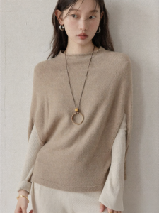 Cantonstory | Áo Sweater Knitted Cổ Đứng Slim Fit American Vintage Thu