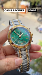 Đồng Hồ Nam OP Oasis Pacifier A3804G Chronograph Kính Sapphire Dây Thép Đặc Size 43mm Cao Cấp Cho Nam