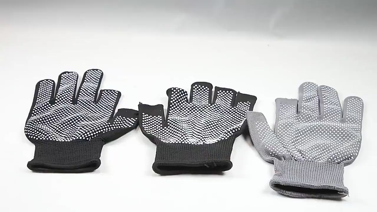 Riding anti-slip work gloves / Sports and fitness breathable sun-protective half-finger gloves