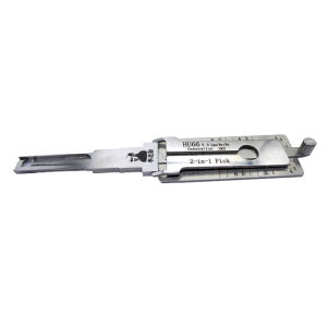 Lishi HU66 V.3 Single Arm 2 in 1 Lock Pick Decoder Ignition for VW LavidaSagitarJettaSantanaPassat Models Vertical Milling