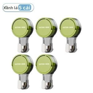 Móc Hút Chân Không Siêu Bền Gắn Tường Không Cần Khoan Kiểu Dáng Hiện Đại Chất Liệu Nhựa Dùng Cho Nhà Tắm Nhà Bếp Treo Áo Choàng Và Khăn Tắm
