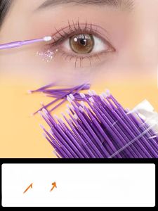 Ultra-Fine Nano Cotton Swabs for Makeup Removal Eye-Liner Smudging Ear Cleaning Small Head Cotton Sticks Personal Hygiene