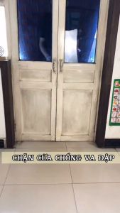 Chặn Cửa Nam Châm Inox 304 Dạng Đế Mỏng Hình Bán Nguyệt