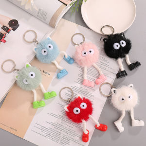 พวงกุญแจ สร้างสรรค์ร้อยอุปกรณ์เสริม Ins ตุ๊กตาลูกถ่านหินขนาดเล็กจี้ DIY แฮนด์เมดกระเป๋าจี้