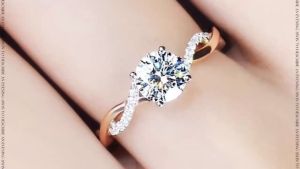 18k Gold Terumi Ring Cubic Zirconia Wedding Engagement Ring Adjustable Ring Accessories For Women