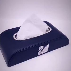 Tempat Tisu Mobil Meja Kotak Tissue Bahan Kulit Leather
