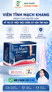 Viên Tinh Mạch Khang Danh Cho Người Lớn Hỗ Trợ Cải Thiện Triệu Chứng Suy Giảm Tĩnh Mạch
