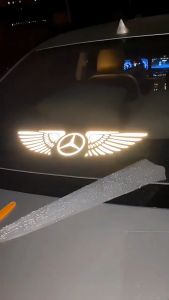 Wing Logo High Reflective/Laser Car Sticker: Enhance Your Vehicle's Style & Safety