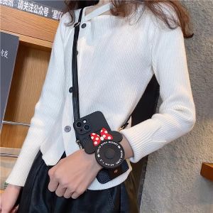 เคสแบบกระเป๋าสตางค์สำหรับ Vivo V40 V30 V29 V27 V27E V25E V23E V25 V23 5G V21E V21 V30E SE V19 V17 V11i นีโอ V15 S1 X50 X60 X70 X80 V20 X100โปร Y52 Y73 Y72 Y77 T1 5กรัมเคสโทรศัพท์เนื้อนิ่ม TPU คล้องข้อมือกระเป๋ากระเป๋าเงินเหรียญรูปโบว์น่ารักการ์ตูนสุดหรู