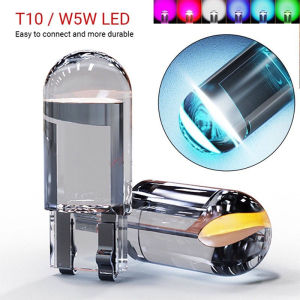ZCAUTO LED T10 W5W 12V Resin Lampu Senja Penuh Kaca Lampu LED T10 Lampu Instrumen/Pintu Lampu/Indikator