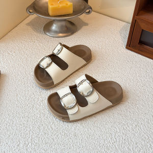 Stylish Dual-Buckle Birkenstock Style Sandals Thick Sole
