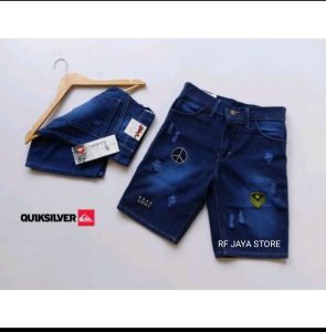 PENDEK JEANS SOBEK EMBLEM BORDIL