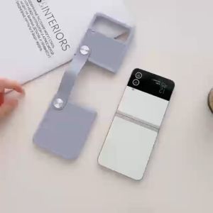 Case Oppo Find N2 Flip Motif Polos Doff Free Tali Ring Leather Kulit Breket Rotary Silikon Soft Casing Handphone