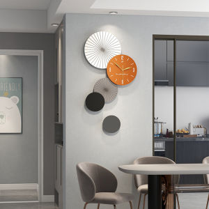Minimalist Nordic Series Wall Clock Hot Sale Home Living Room Simple and Fashion Mute Creative Vintage Clock Art circular Decorations