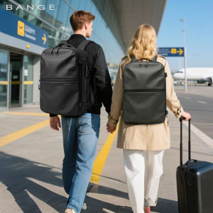 กระเป๋าสะพายเดินทางบีบอัดสุญญากาศ BANGE สำหรับผู้ชาย & ผู้หญิงกระเป๋าแล็ปท็อปบีบอัดสำหรับธุรกิจแห้งและกันน้ำเปียกความจุมาก