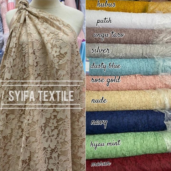 ✅ Kain Brokat Meteran / Kain Brokat / Kain Brukat / Kain Brokat Meteran Murah / Kain Brokat Terbaru  / Kain Burkat Berukat Borkat / Bakal Kain Kebaya / Bahan Brukat Brokat