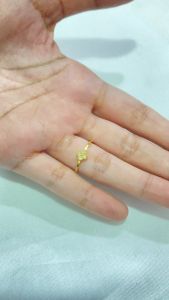 Noin - Cincin Clover Permata Titanium Daun Clover Korean Ring Four Leaf Terbaru COD