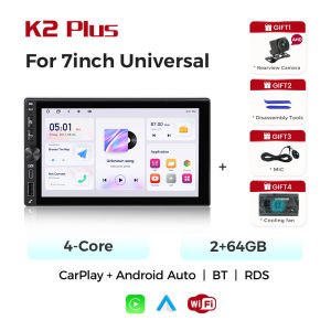MEKEDE 7" 9" 10" Wireless Carplay Android Auto Universal Car Radio Stereo GPS Navigation Autoradio Multimedia 4G DSP FM RDS Unit