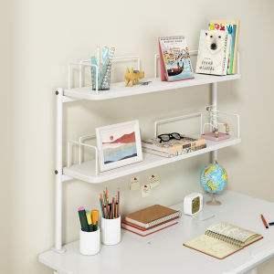 Desk Storage Rack Childrens Study Desk Desktop Bookshelf Multi-Layer Organization Rack Storage Rack Desk Elevated Shelves