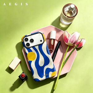 Potdemiel | Ốp Lưng Điện Thoại iPhone 17/16/15/14 Plus 13 Pro Max Hai Lớp Cứng PC Họa Tiết Sóng Xanh - Chống Rơi Chống Sốc Chống Xước Viền TPU Mềm