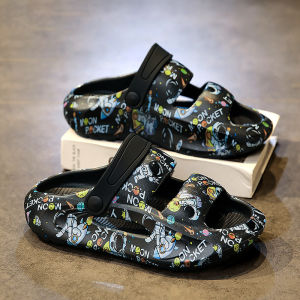 Boys Summer Sandals 2025 New Outdoor Anti-slip Beach Slippers Soft Bottom Sports Thong Shoes for Children And Tweens